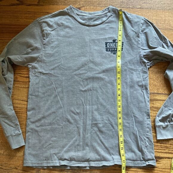 O’Neill Pigment Dye 100% Cotton Long Sleeve Crewneck Graphic Tee T-Shirt Sz L - Picture 7 of 7